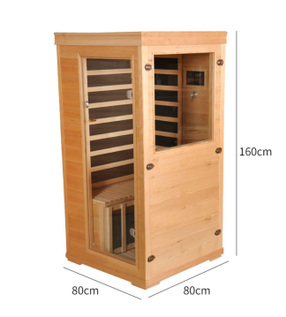Mini-Hemlock-ver-infraroodsauna voor 1 persoon