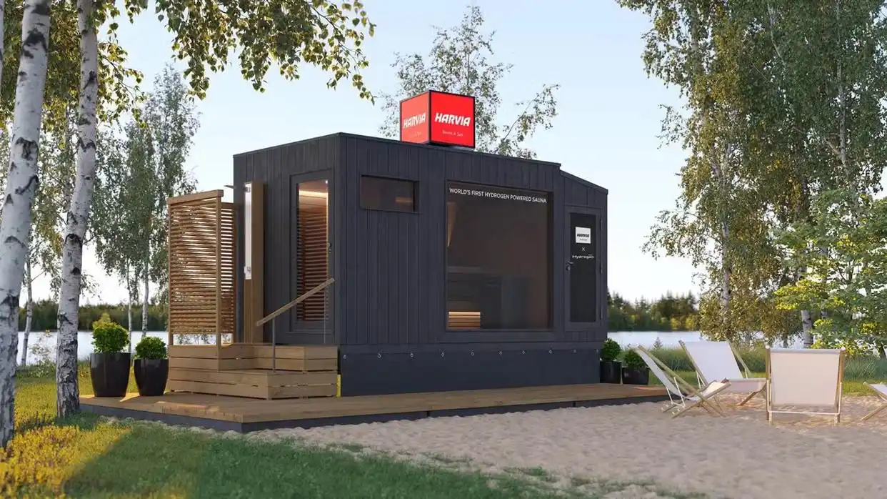 'S Werelds eerste waterstof -aangedreven sauna maakt zijn debuut in de Finse rally, waarbij Toyota en Harvia de revolutie van de schone energie leidt