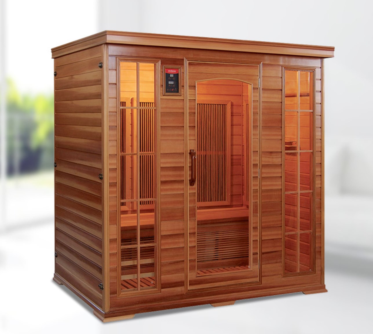 Thuisgebruik 3-4 personen Red Cedar ver-infraroodsauna