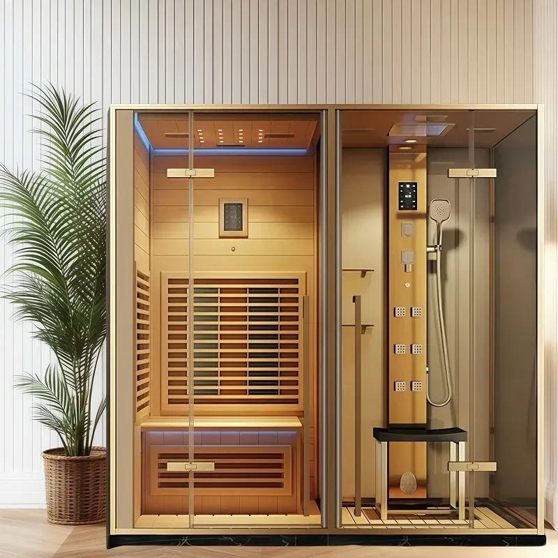 3-in-1 multifunctionele sauna-douchecabine