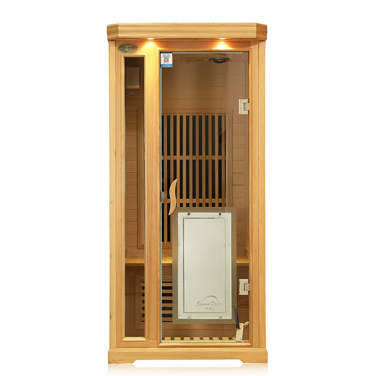 Hemlock ver-infraroodsauna voor één persoon