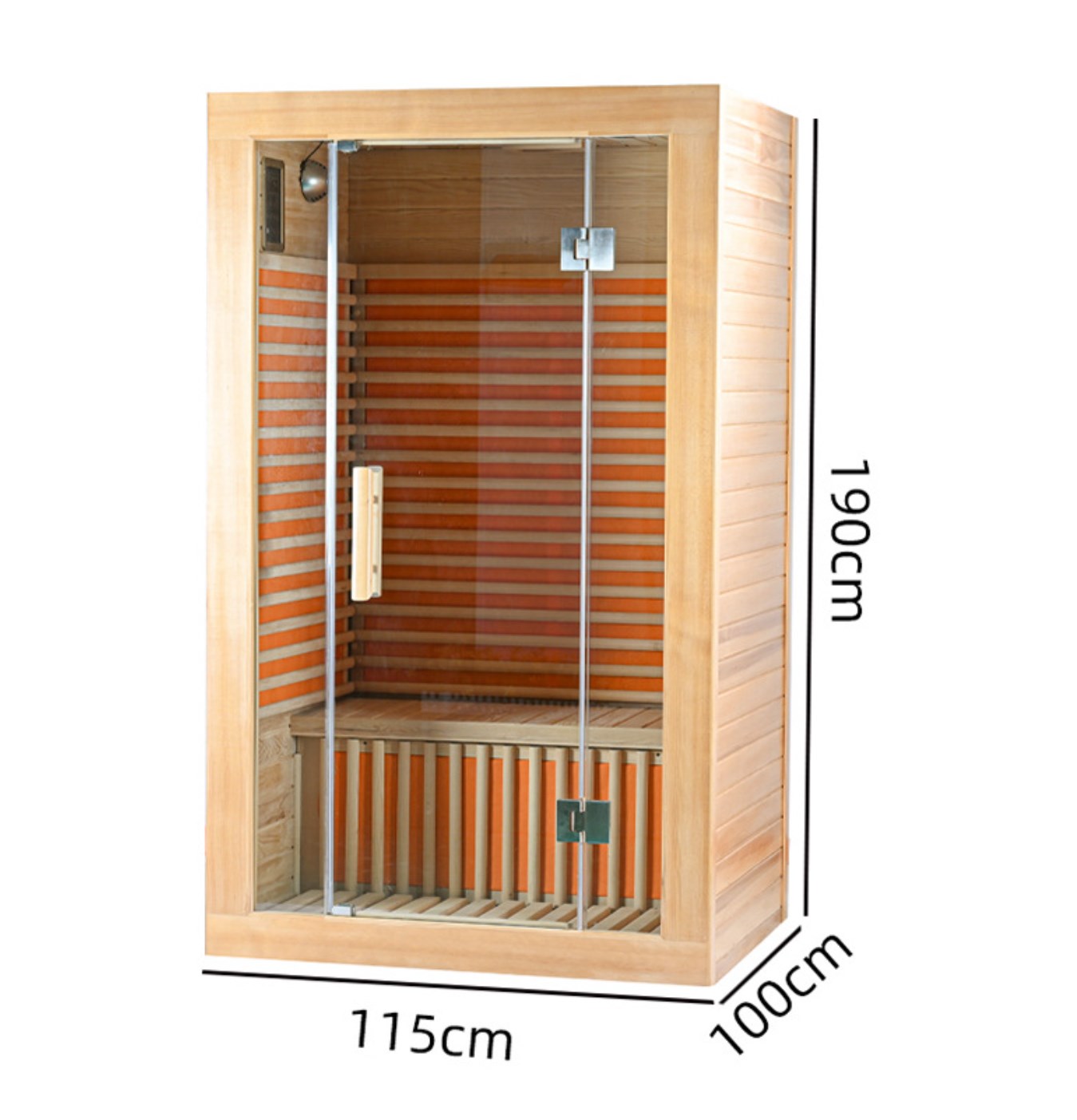 Sauna 1-2 personen Hemlock ver-infraroodsauna